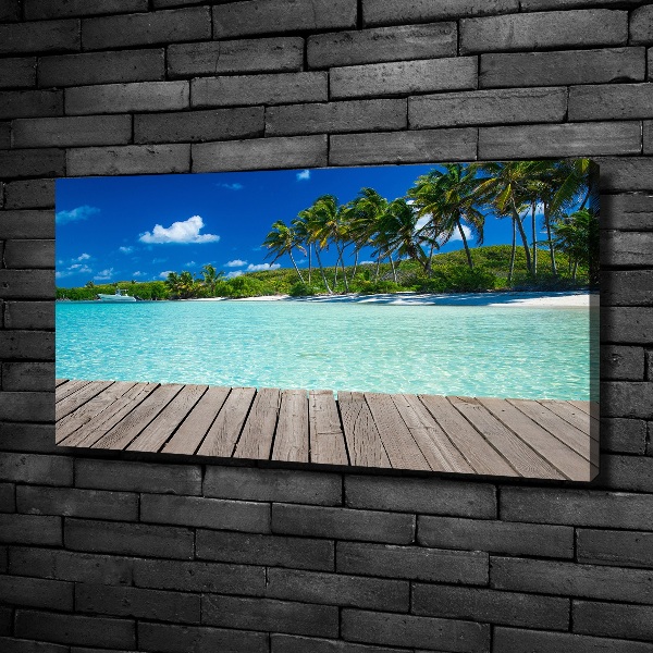 Foto quadro su tela Spiaggia tropicale