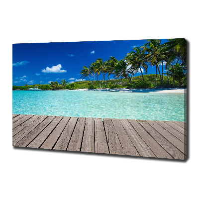 Foto quadro su tela Spiaggia tropicale