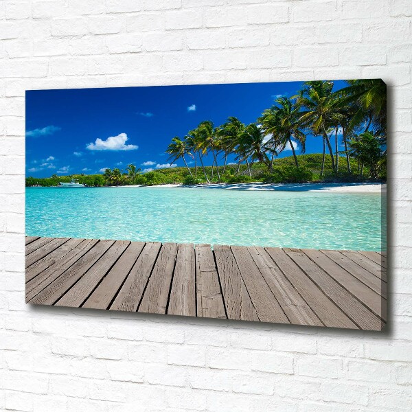 Foto quadro su tela Spiaggia tropicale