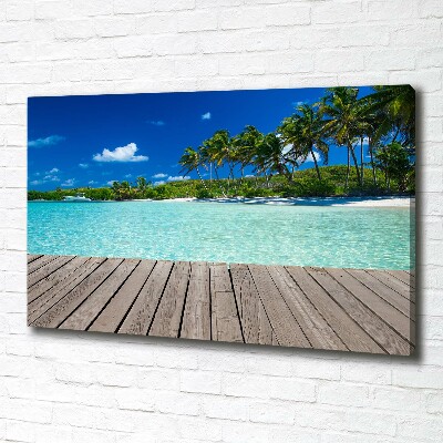 Foto quadro su tela Spiaggia tropicale