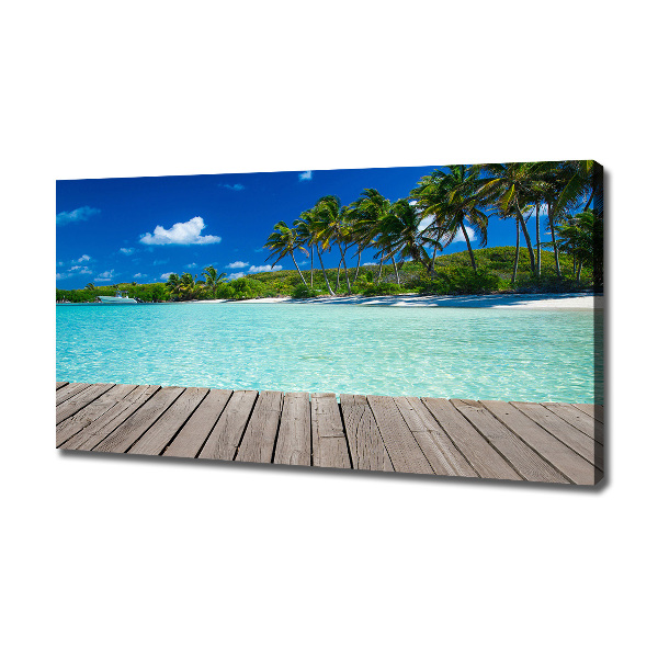 Foto quadro su tela Spiaggia tropicale