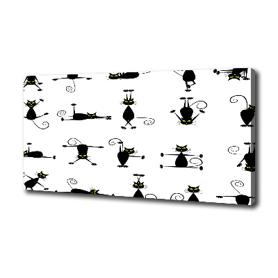 Foto quadro su tela Illustrazione di gatti