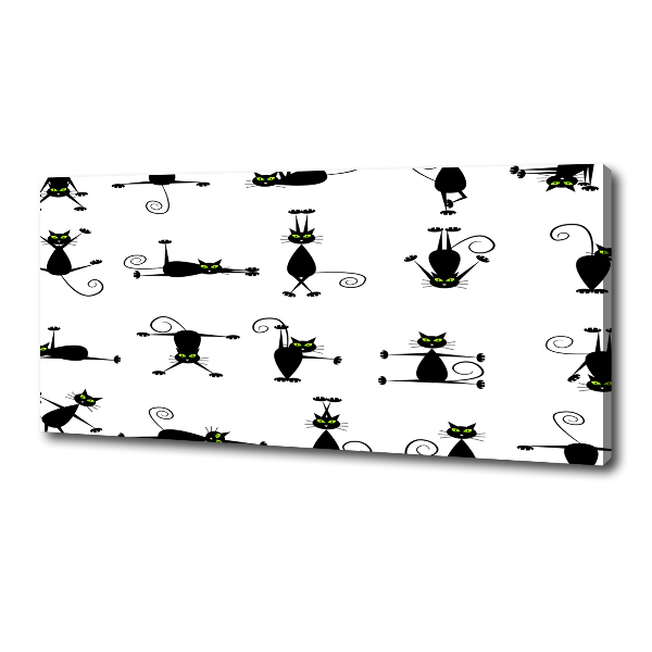 Foto quadro su tela Illustrazione di gatti