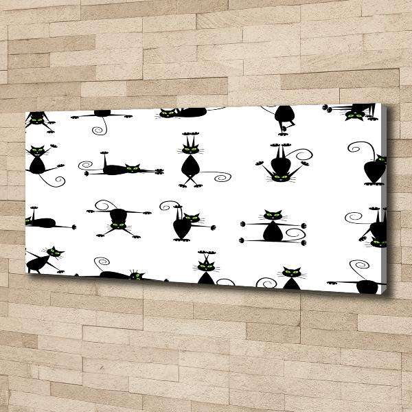 Foto quadro su tela Illustrazione di gatti