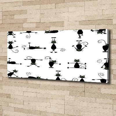 Foto quadro su tela Illustrazione di gatti