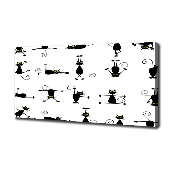 Foto quadro su tela Illustrazione di gatti