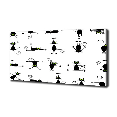 Foto quadro su tela Illustrazione di gatti