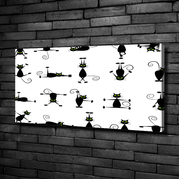 Foto quadro su tela Illustrazione di gatti