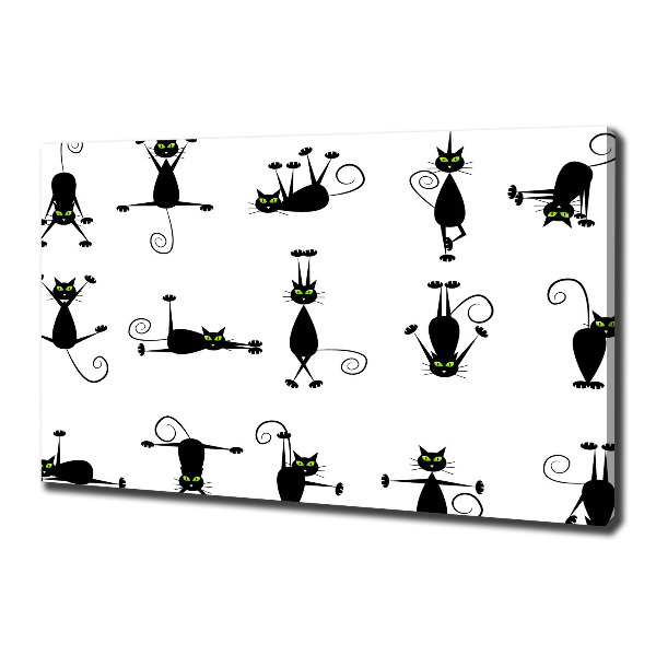 Foto quadro su tela Illustrazione di gatti