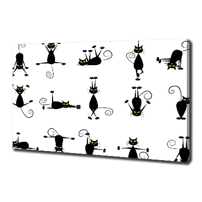 Foto quadro su tela Illustrazione di gatti