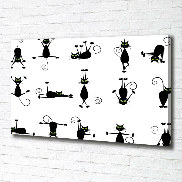 Foto quadro su tela Illustrazione di gatti