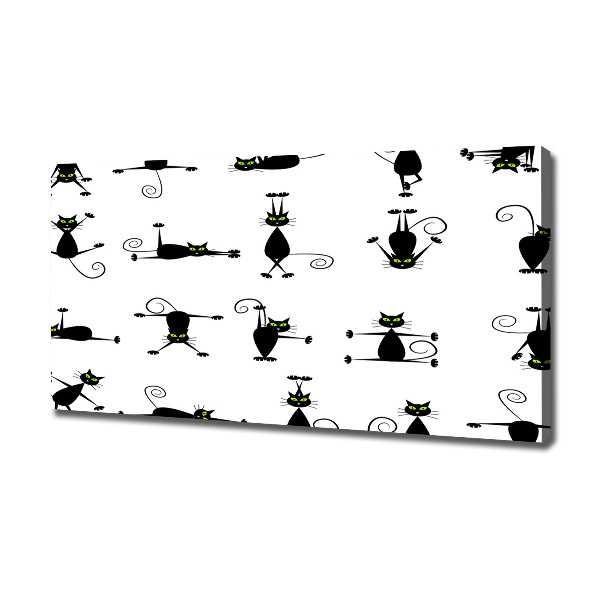 Foto quadro su tela Illustrazione di gatti