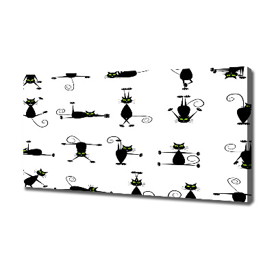 Foto quadro su tela Illustrazione di gatti