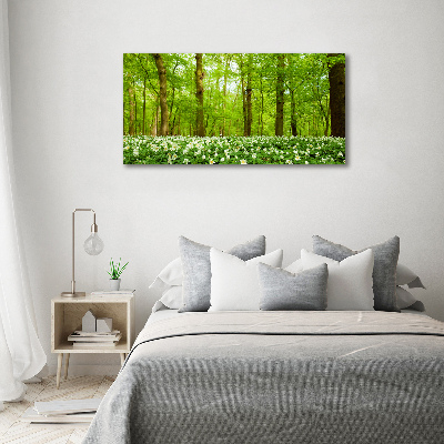 Quadro stampa su tela Fiori nella foresta