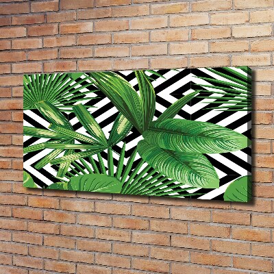 Quadro stampa su tela Foglie tropicali