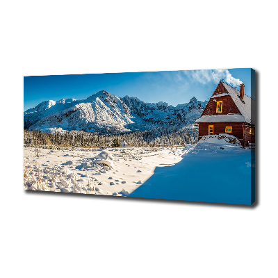 Foto quadro su tela Un cottage in montagna