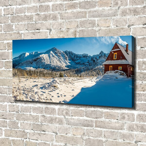 Foto quadro su tela Un cottage in montagna