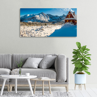 Foto quadro su tela Un cottage in montagna
