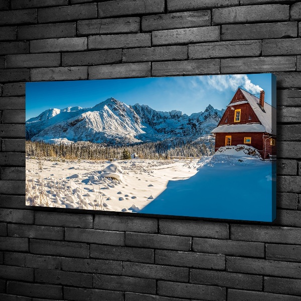 Foto quadro su tela Un cottage in montagna
