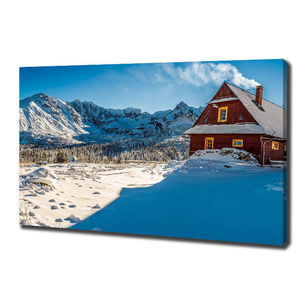 Foto quadro su tela Un cottage in montagna