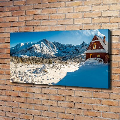 Foto quadro su tela Un cottage in montagna