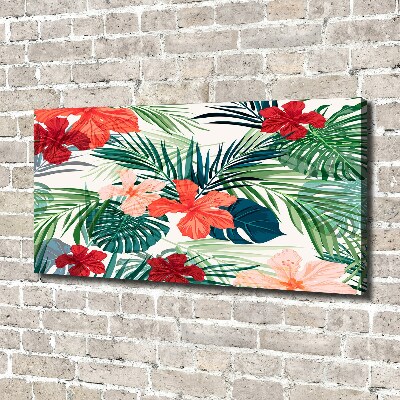Quadro su tela Fiori tropicali