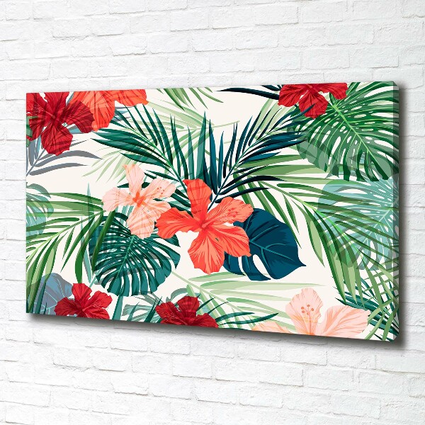 Quadro su tela Fiori tropicali