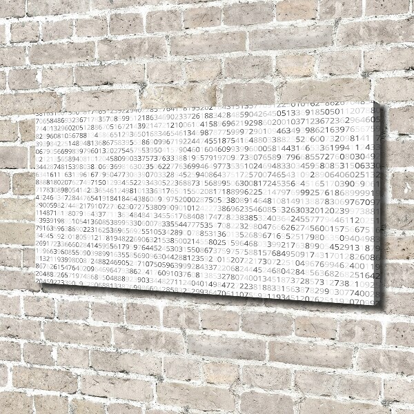 Quadro stampa su tela Codice binario