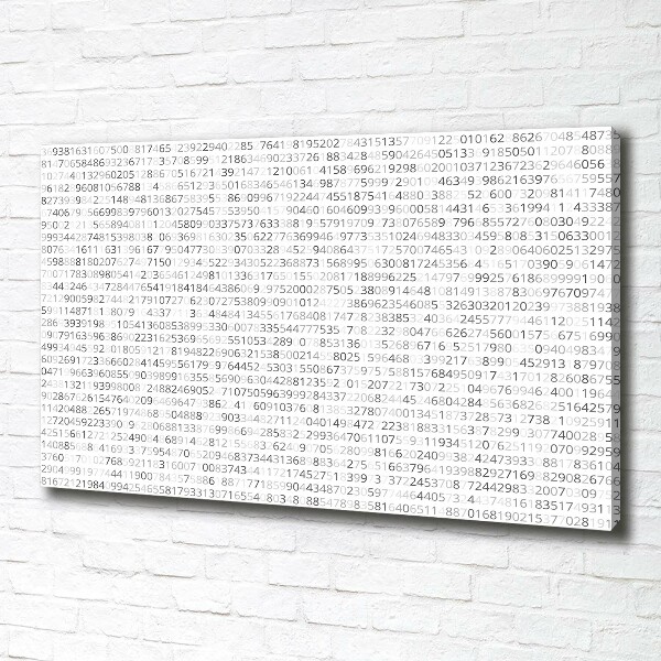 Quadro stampa su tela Codice binario
