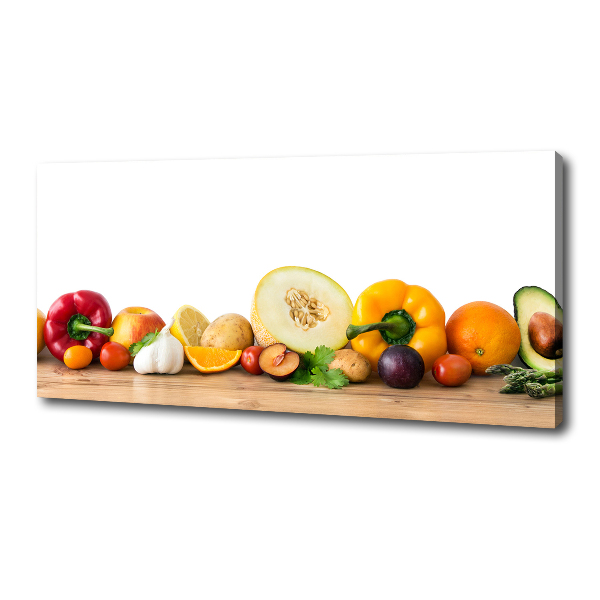 Quadro stampa su tela Frutta e verdura