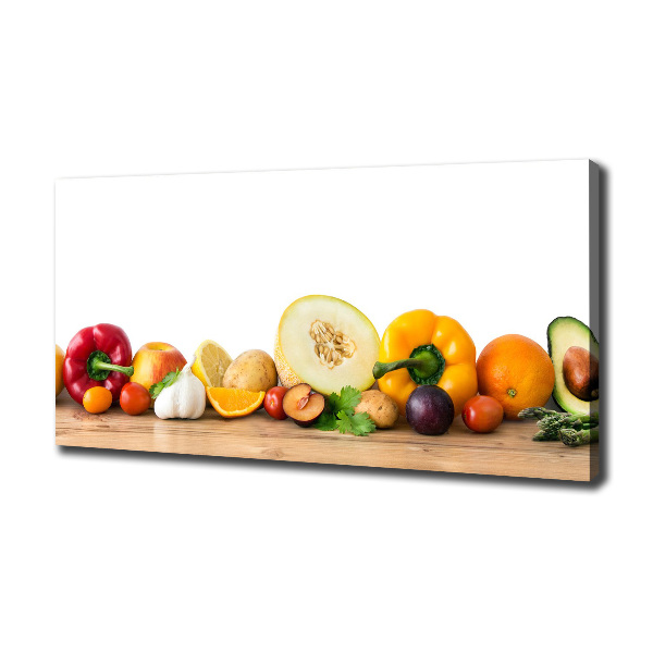 Quadro stampa su tela Frutta e verdura