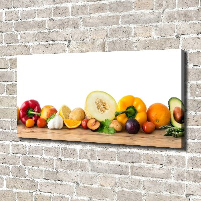 Quadro stampa su tela Frutta e verdura