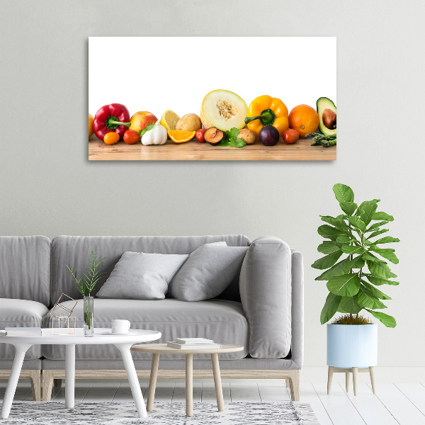 Quadro stampa su tela Frutta e verdura