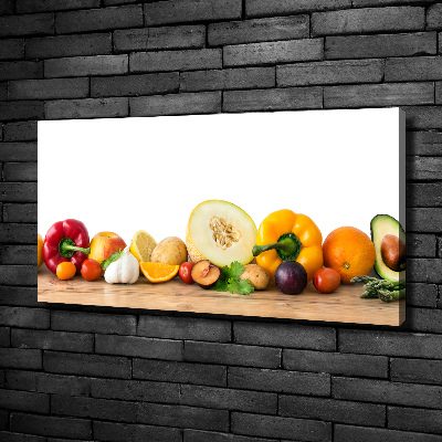 Quadro stampa su tela Frutta e verdura