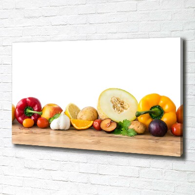 Quadro stampa su tela Frutta e verdura