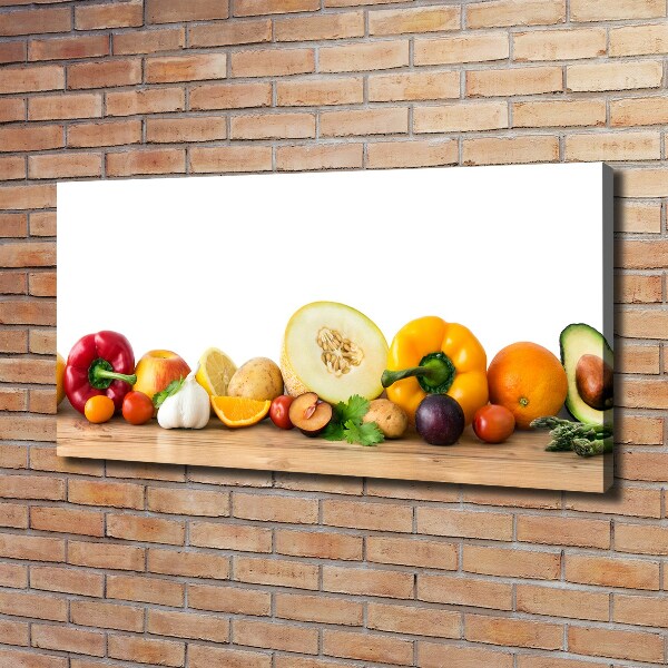 Quadro stampa su tela Frutta e verdura
