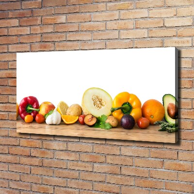 Quadro stampa su tela Frutta e verdura