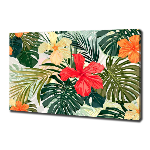 Quadro su tela Fiori hawaiani