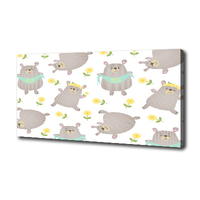 Foto quadro su tela Illustrazione di un orsacchiotto