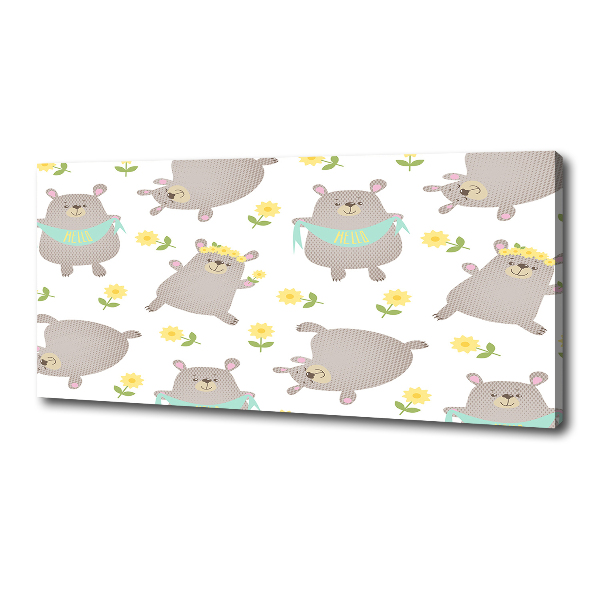 Foto quadro su tela Illustrazione di un orsacchiotto