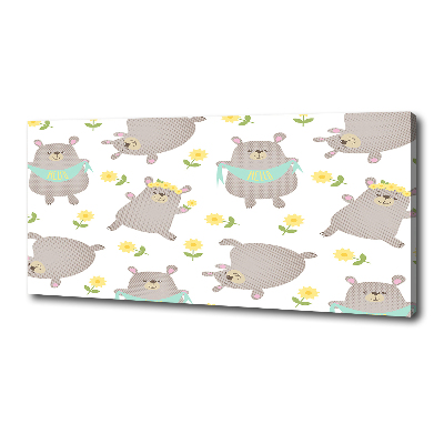 Foto quadro su tela Illustrazione di un orsacchiotto