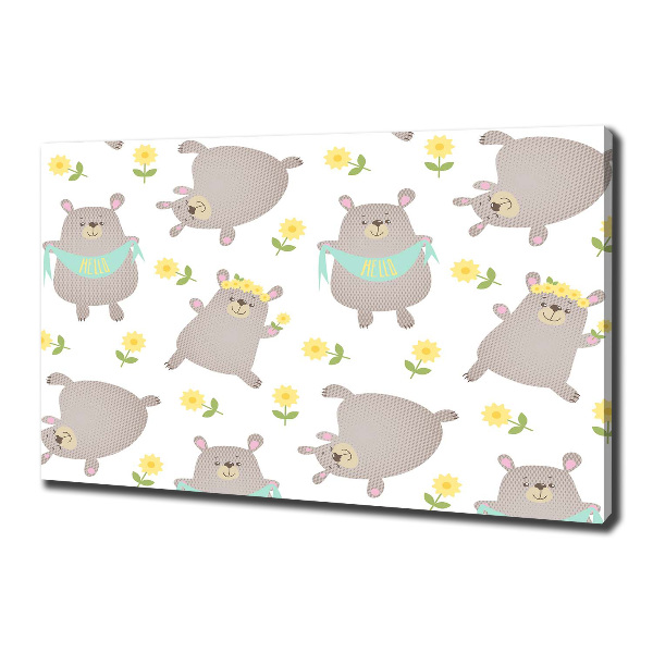 Foto quadro su tela Illustrazione di un orsacchiotto