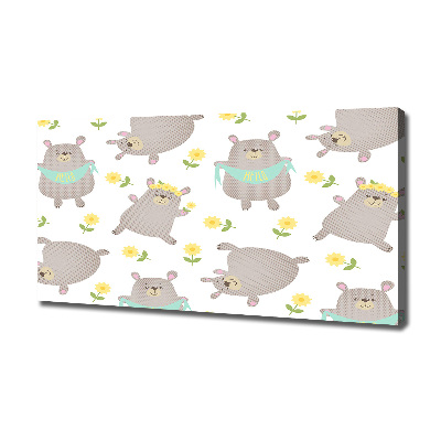 Foto quadro su tela Illustrazione di un orsacchiotto