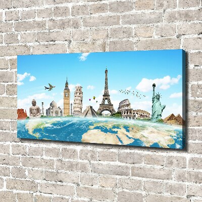 Quadro su tela Monumenti del mondo