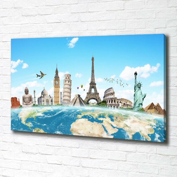 Quadro su tela Monumenti del mondo
