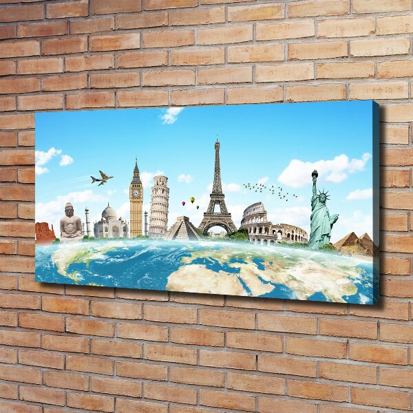 Quadro su tela Monumenti del mondo