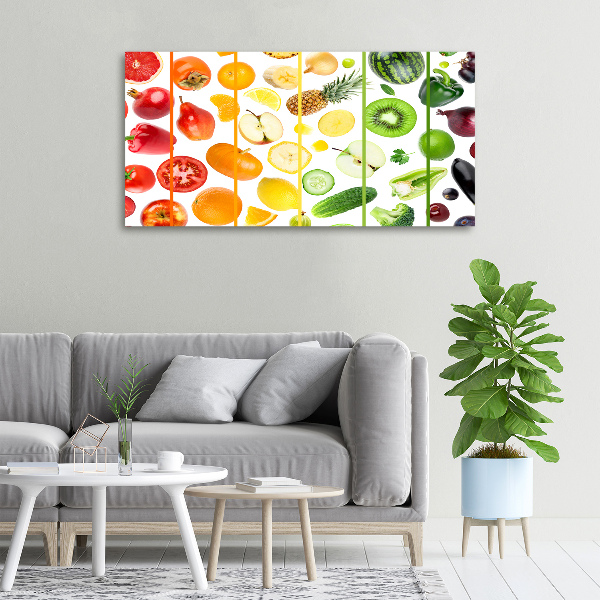 Quadro su tela Frutta e verdura