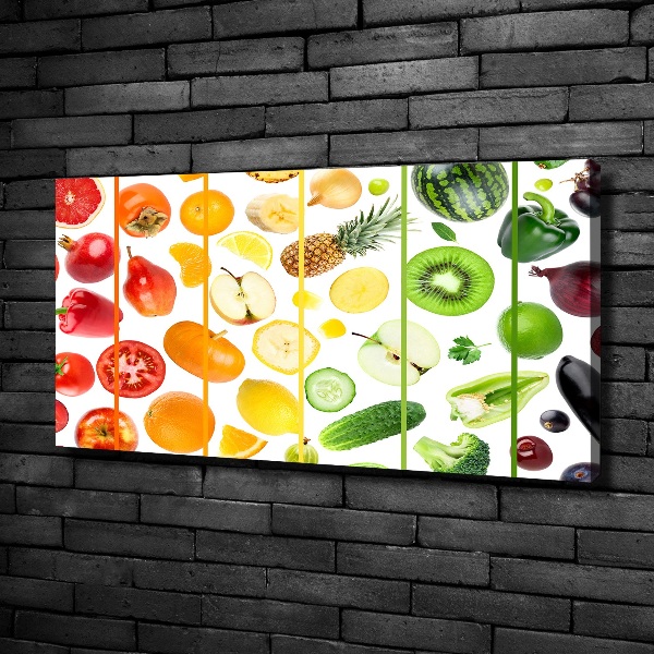Quadro su tela Frutta e verdura