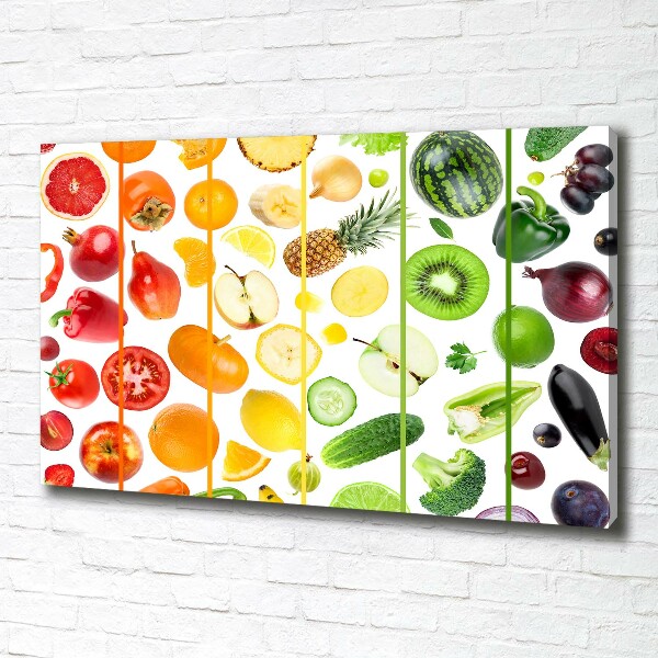 Quadro su tela Frutta e verdura