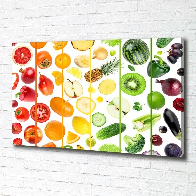 Quadro su tela Frutta e verdura